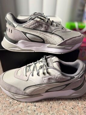 Puma Neutral Gray Low-Top Sneakers